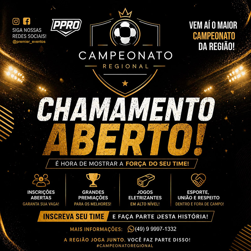 Chamamento aberto!